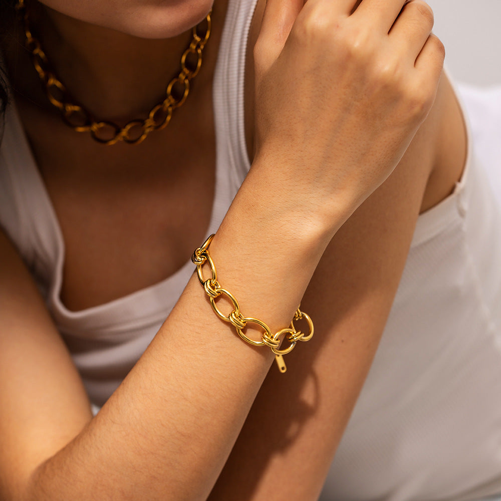 Chunky Gold Chain Bracelet