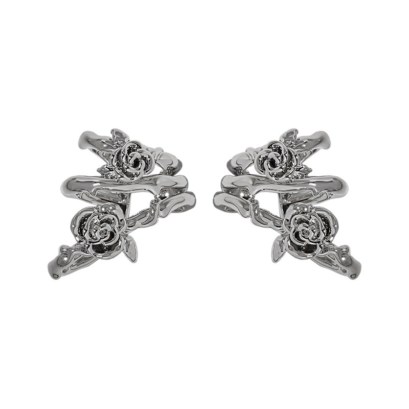 Thorn rose ear clip