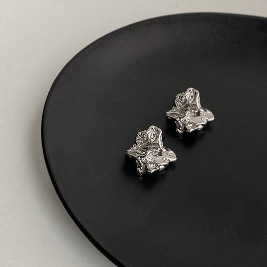 Meteorite Textured Earrings