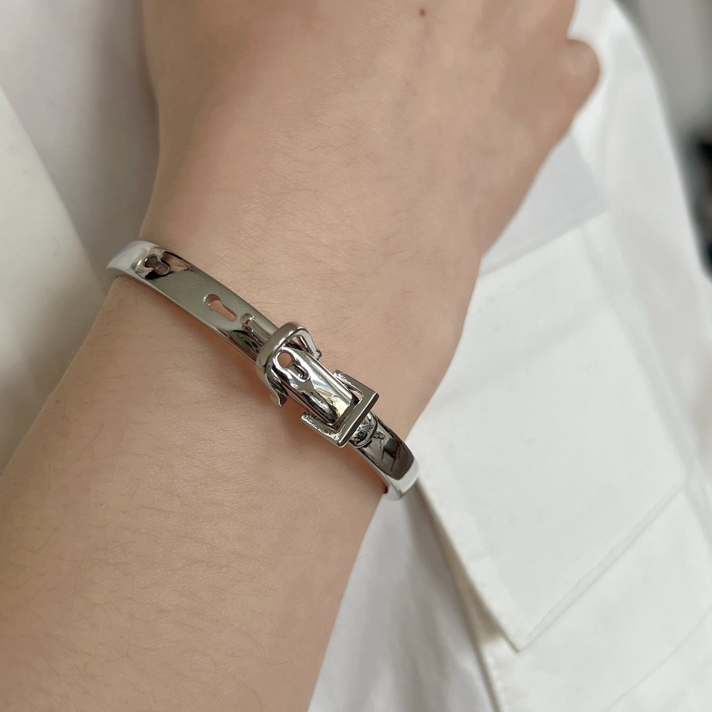 Modern Silver Bracelet