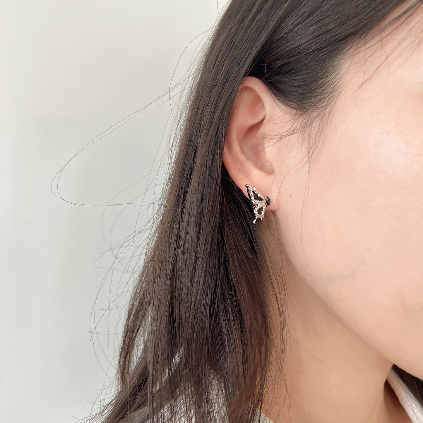 Edgy Black Earrings