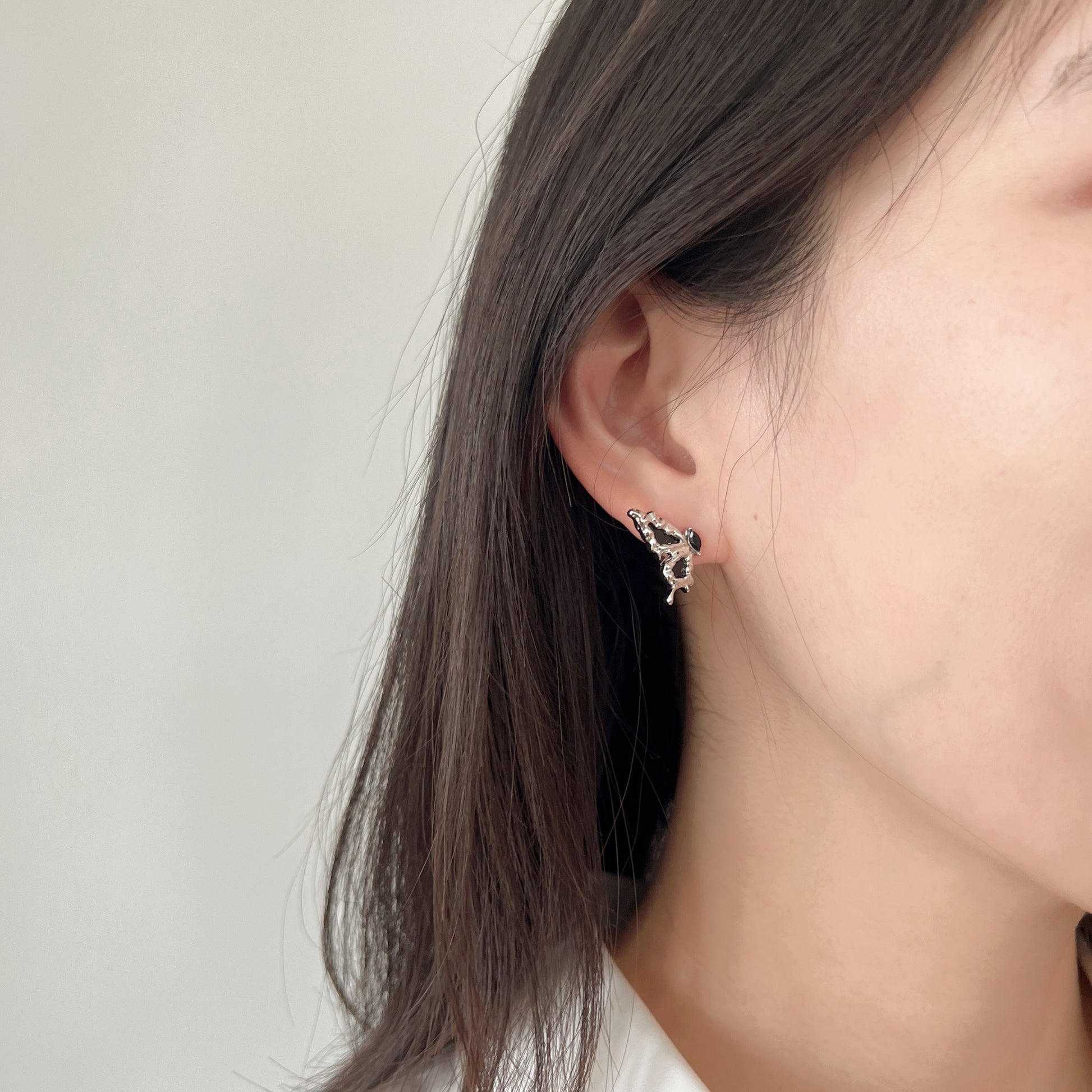 Black Butterfly Earrings